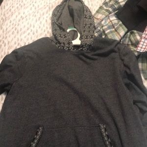 Pacsun men’s gray graphic hoodie